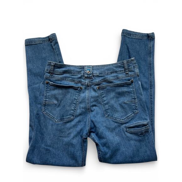 Mens Kuhl Denim Jeans Tapered Fit Size 32x32 Vintage Blue Outdoors Performance - Picture 5 of 9